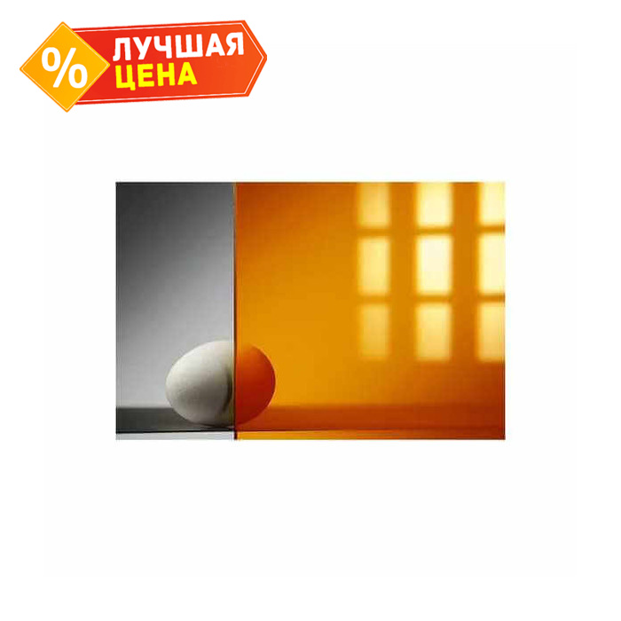 Монолитный поликарбонат 5 мм КИВИ оранжевый 2050х3050 мм