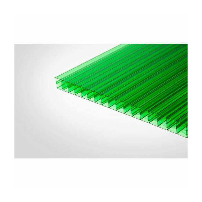 Сотовый поликарбонат 10 мм КОЛИБРИ зелёный 2100х12000 мм