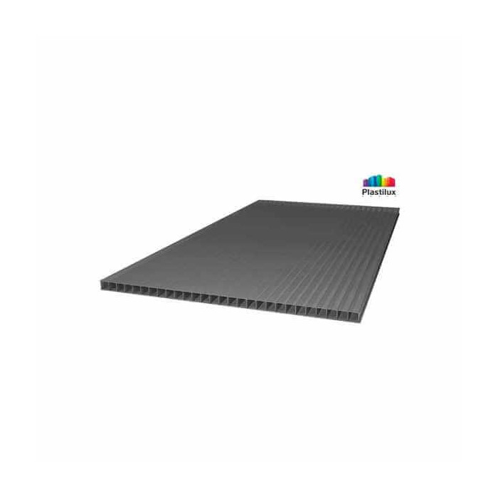 Сотовый поликарбонат 6 мм ULTRAMARIN серый 2100х6000 мм